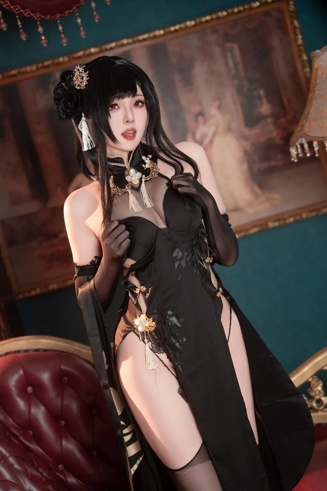 Natsuko夏夏子 - 碧蓝航线镇海旗袍 76P 502MB-erohere53.webp